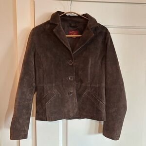 Chocolate Brown Suede Jacket